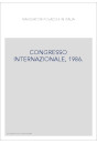 CONGRESSO INTERNAZIONALE, 1986.