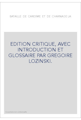BATAILLE DE CARESME ET DE CHARNAGE -LA-