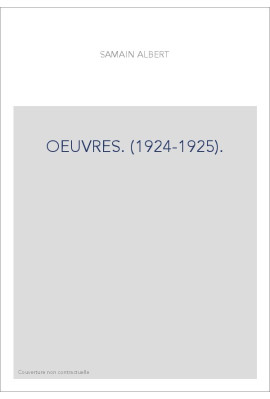 OEUVRES. (1924-1925).