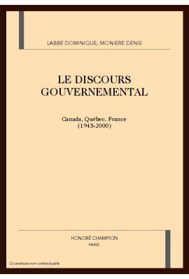 LE DISCOURS GOUVERNEMENTAL
