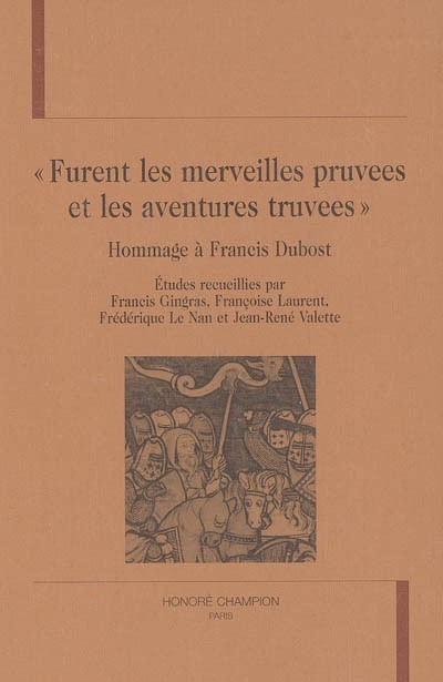 "FURENT LES MERVEILLES PRUVEES ET LES AVENTURES TRUVEES"