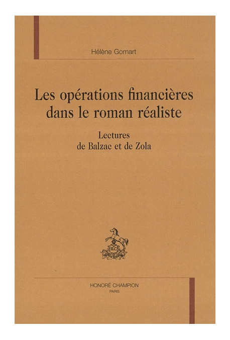 LES OPERATIONS FINANCIERES DANS LE ROMAN REALISTE