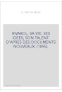RIVAROL, SA VIE, SES IDEES, SON TALENT. D'APRES DES DOCUMENTS NOUVEAUX. (1895).