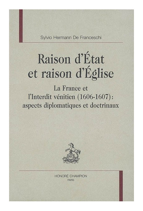 RAISON D'ETAT ET RAISON D'EGLISE