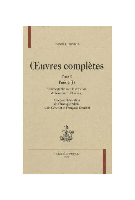OEUVRES COMPLETES TOME II POESIE I
