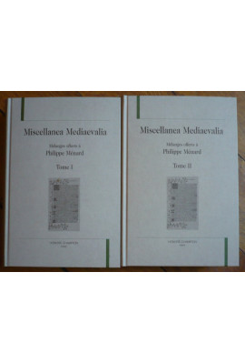 MELANGES OFFERTS A PHILIPPE MENARD. TOME I ET II.