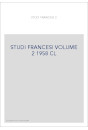 STUDI FRANCESI VOLUME 2 (1958)