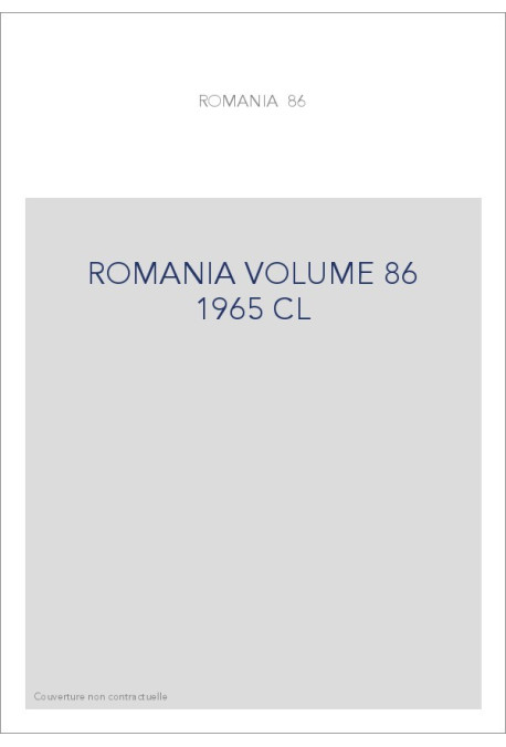 ROMANIA VOLUME 86 ( 1965 ) CL