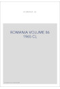 ROMANIA VOLUME 86 ( 1965 ) CL