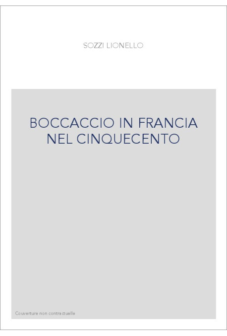BOCCACCIO IN FRANCIA NEL CINQUECENTO