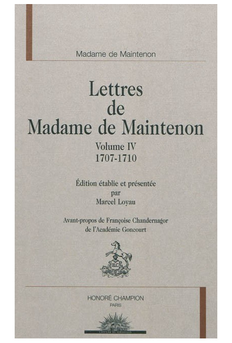 LETTRES. IV- 1707-1710