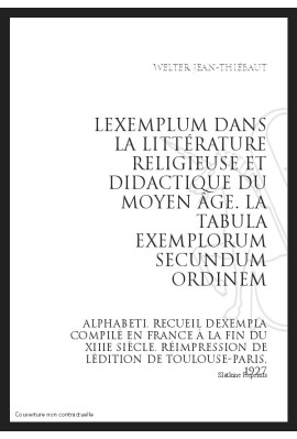 L'EXEMPLUM DANS LA LITTÉRATURE RELIGIEUSE ET DIDACTIQUE DU MOYEN ÂGE
