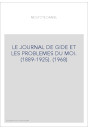 LE JOURNAL DE GIDE ET LES PROBLEMES DU MOI. (1889-1925). (1968)