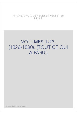 VOLUMES 1-23. (1826-1830). (TOUT CE QUI A PARU).