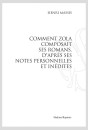 COMMENT ZOLA COMPOSAIT SES ROMANS, D'APRÈS SES NOTES PERSONNELLES ET INÉDITES