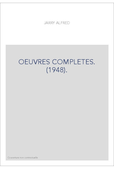 OEUVRES COMPLETES. (1948).