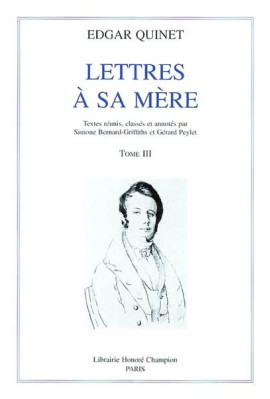 LETTRES A SA MERE. TOME III : 1826-1830.