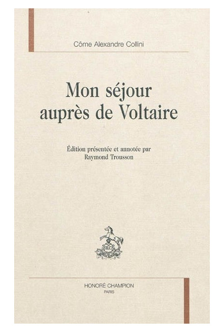 MON SEJOUR AUPRES DE VOLTAIRE
