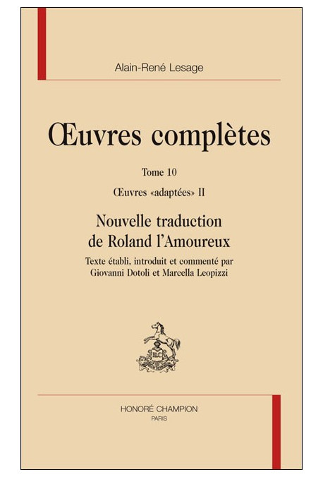OC X. OEUVRES "ADAPTEES" II. NOUVELLE TRADUCTION DE ROLAND L'AMOUREUX