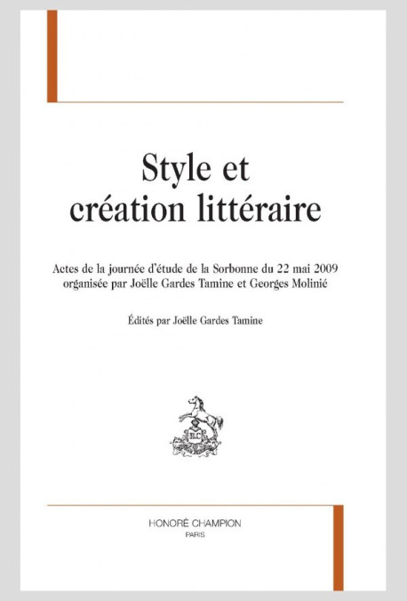 STYLE ET CREATION LITTERAIRE