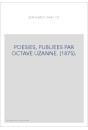 POESIES, PUBLIEES PAR OCTAVE UZANNE. (1875).