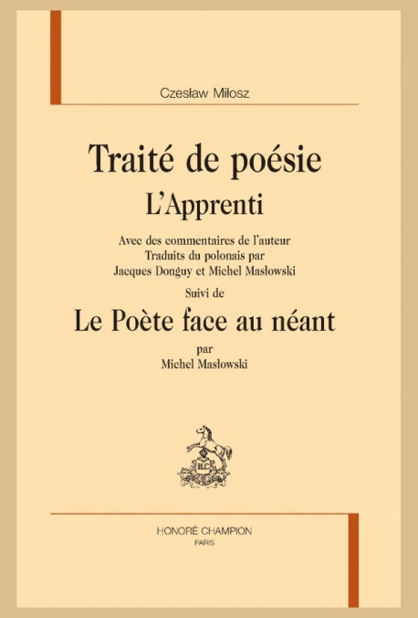 TRAITÉ DE POÉSIE  L'APPRENTI