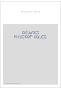 OEUVRES PHILOSOPHIQUES.