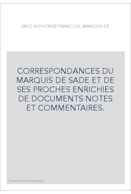 CORRESPONDANCE. TOME XXVII. DIVERS