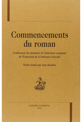 COMMENCEMENTS DU ROMAN