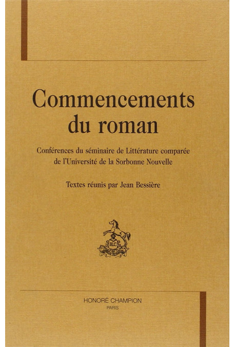 COMMENCEMENTS DU ROMAN