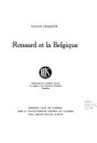 RONSARD ET LA BELGIQUE.