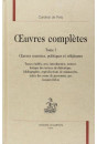 OEUVRES COMPLÈTES. TOME I. OEUVRES ORATOIRES POLITIQUES ET RELIGIEUSES