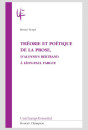 THÉORIE ET POÉTIQUE DE LA PROSE,