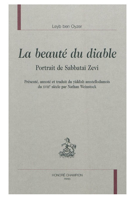 LA BEAUTE DU DIABLE   PORTRAIT DE SABBATAI ZEVI