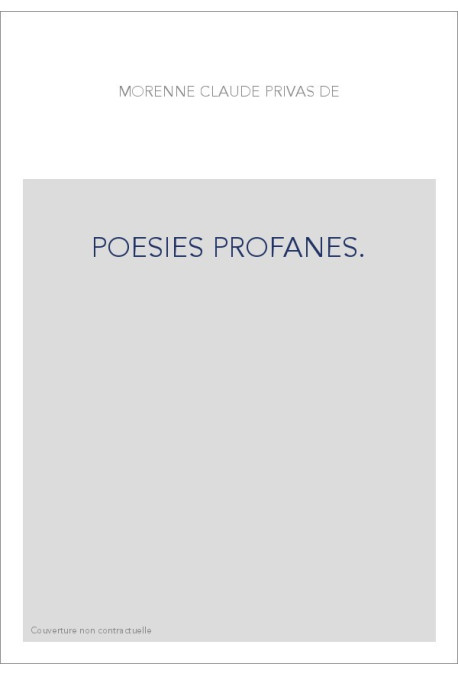 POESIES PROFANES.