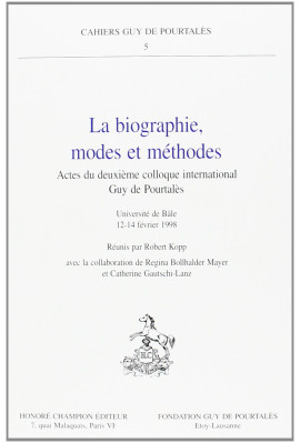 LA BIOGRAPHIE, MODES ET METHODES