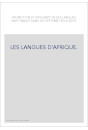 LES LANGUES D'AFRIQUE.