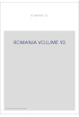 ROMANIA VOLUME 93