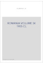 ROMANIA VOLUME 34 ( 1905 ) CL