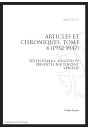 OEUVRES COMPLETES XIV. ARTICLES ET CHRONIQUES. TOME IV. 1932-1947
