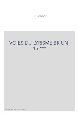 LES VOIES DU LYRISME DANS LES "POEMES" DE LEOPOLD SEDAR SENGHOR.