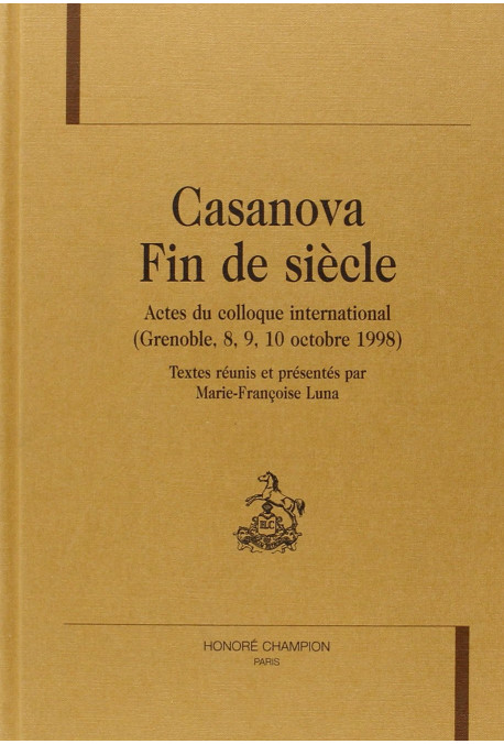 CASANOVA - FIN DE SIECLE