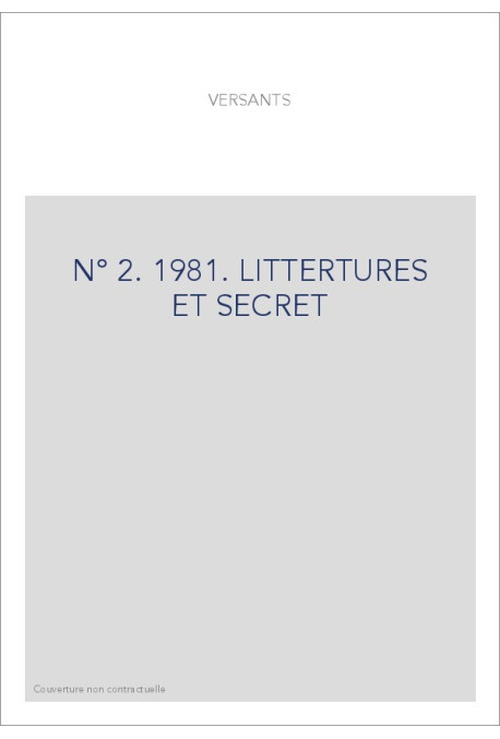 VERSANTS 2  1981