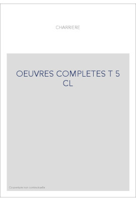 OEUVRES COMPLETES T5 : CORRESPONDANCE V (1795-1799)