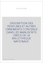 DESCRIPTION DES PEINTURES ET AUTRES ORNEMENTS CONTENUS DANS LES MANUSCRITS GRECS DE LA BIBLIOTHEQUE NATIONALE.