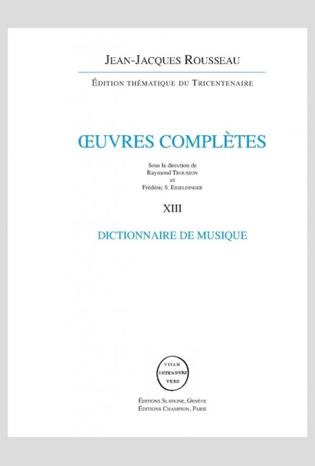 DICTIONNAIRE DE MUSIQUE