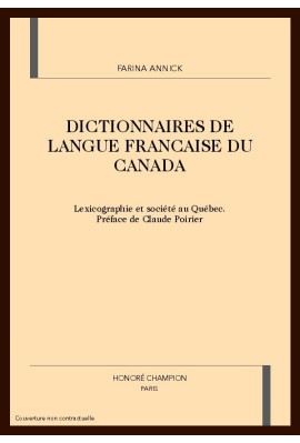 DICTIONNAIRES DE LANGUE FRANCAISE DU CANADA
