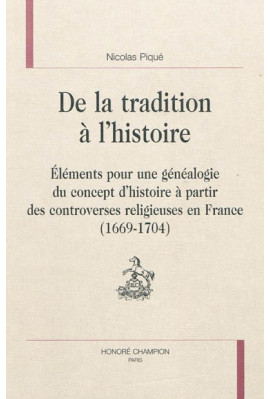 DE LA TRADITION A L'HISTOIRE
