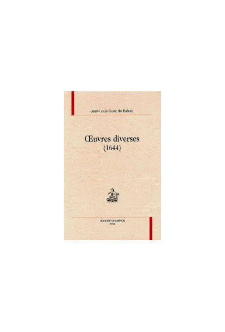 OEUVRES DIVERSES (1644)
