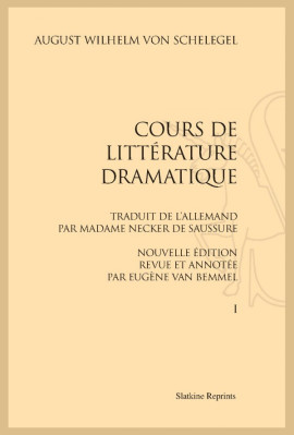 COURS DE LITTÉRATURE DRAMATIQUE